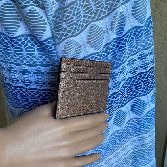 Kate Spade Shimmy Glitter Boxed Small Card Holder - Picture 11 of 16